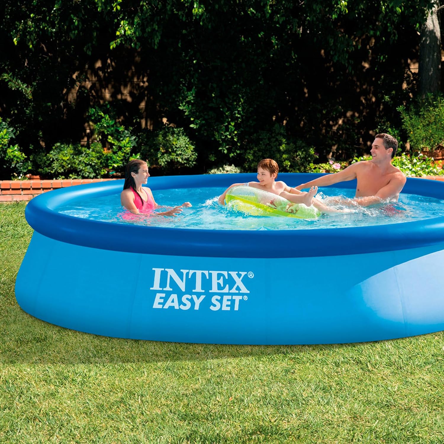 Intex - 28142NP - Kit Piscine Easy Set Autoportante (ø) 3,96 x (h) 0,84m avec Epurateur à Cartouche 1,7m3/h
