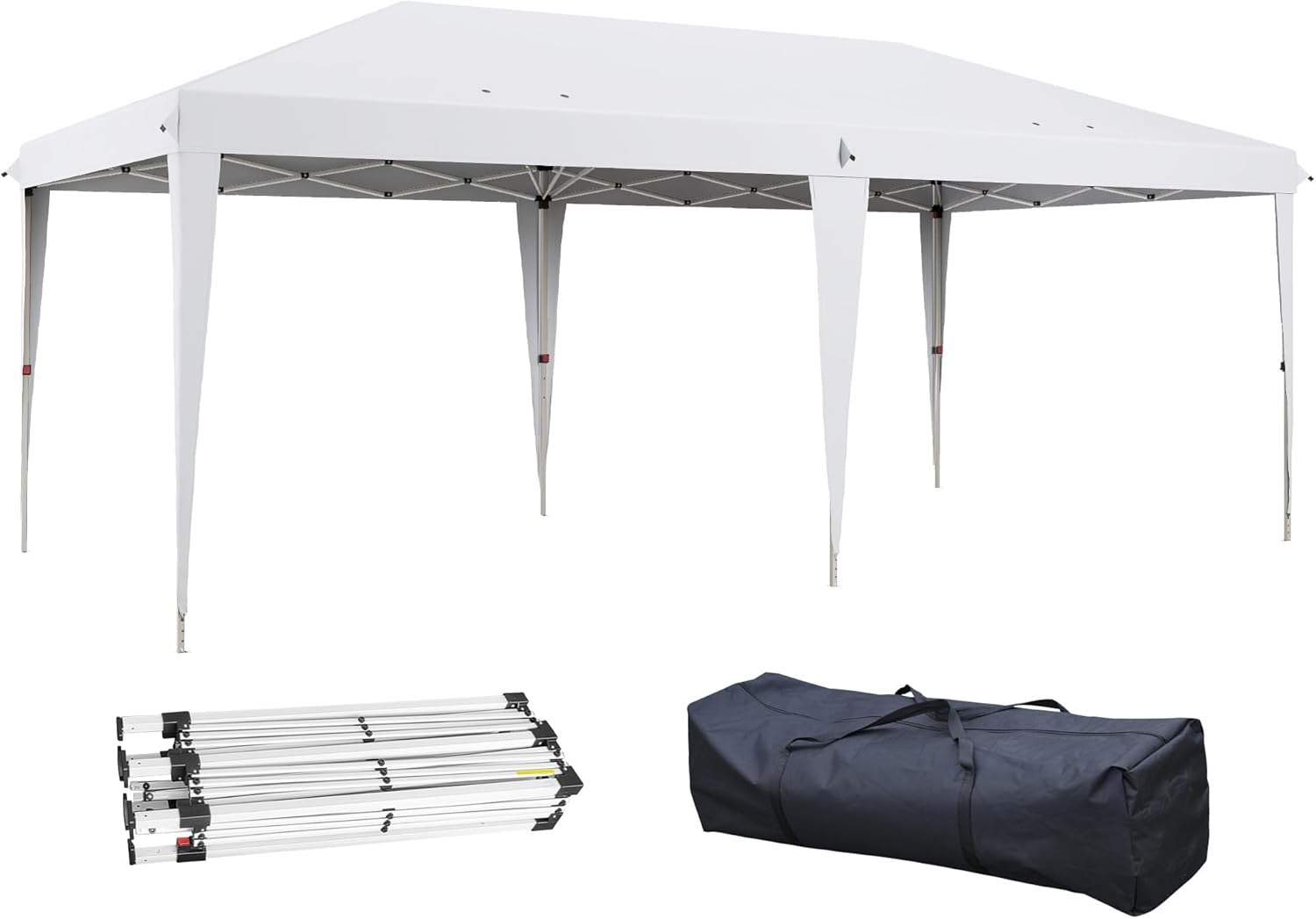 Outsunny - tonnelle pliante série Pop-up - 3x6m - acier époxy, tissu Oxford, sac inclus