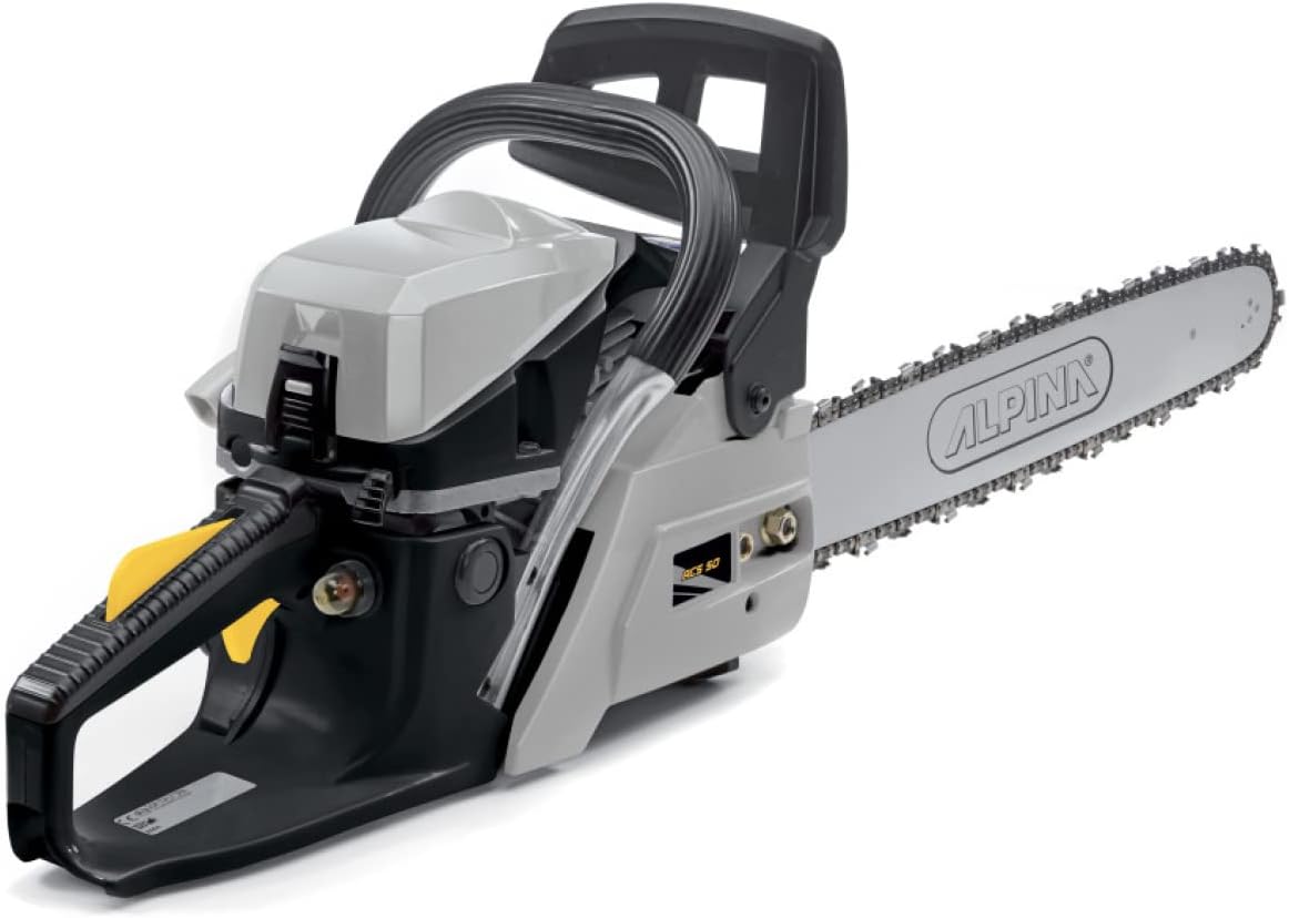 Alpina ACS 50 Tronçonneuse Thermique, 2.2 kW, 50 cm – Pompe À Huile Automatique, Système Anti-Vibration – Pour Travaux De Coupe Exigeants