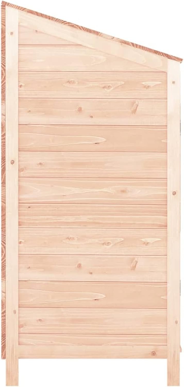 ShGaxin Abri de jardin, abris pour parcelles, abris de jardin, abri de jardin extérieur, maisons préfabriquées, bois de sapin massif, 102 x 52 x 112 cm