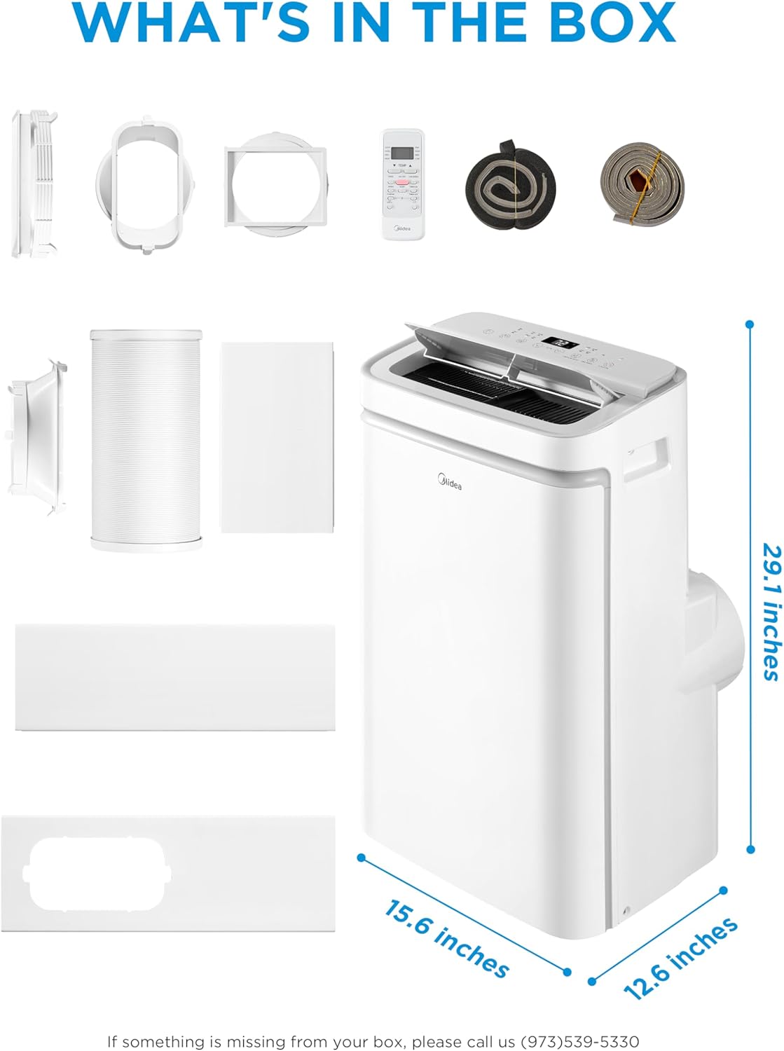 Midea - PortaSplit Mobile - climatiseur compact, puissance portable