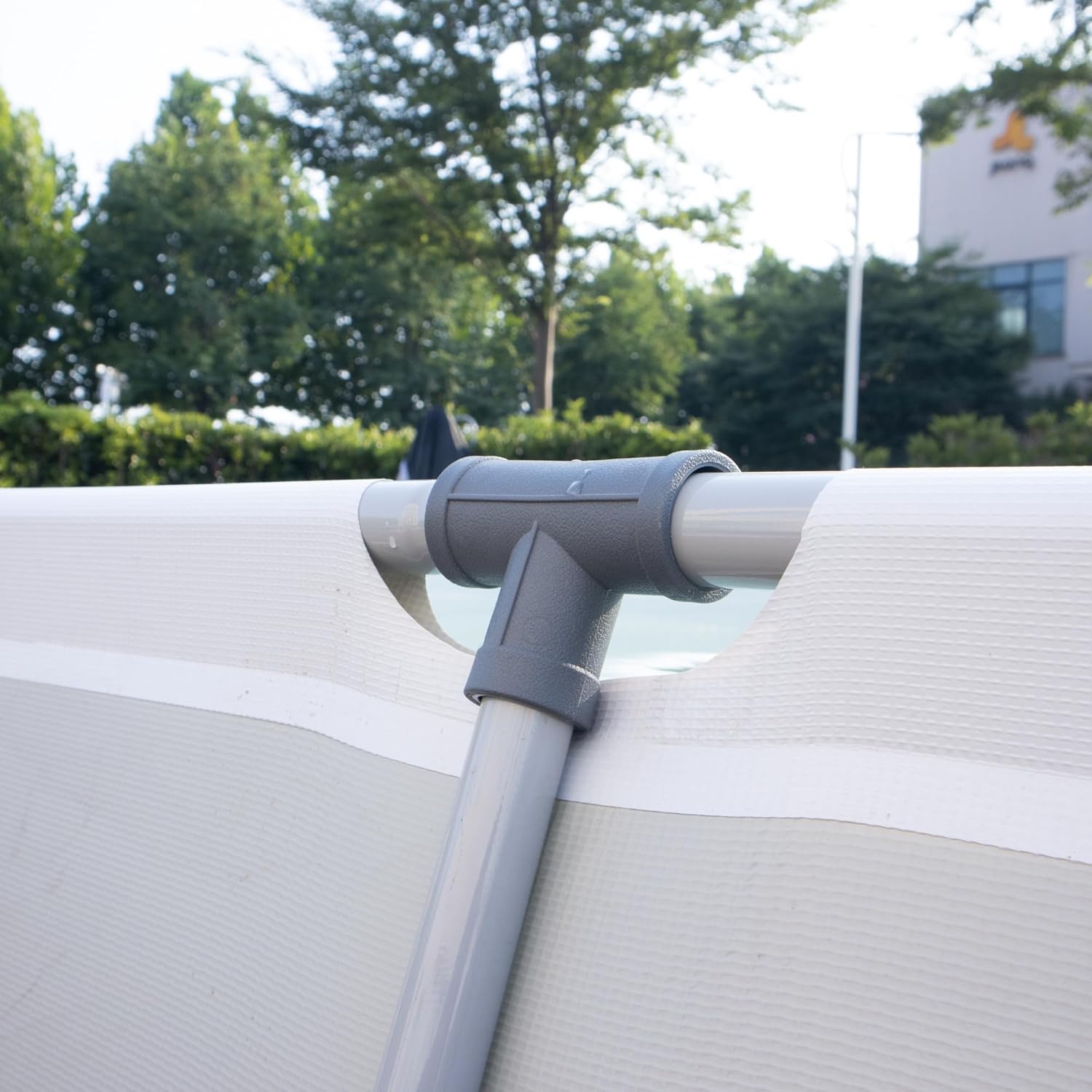 Avenli - Piscine rectangulaire structurelle - gris - montage facile