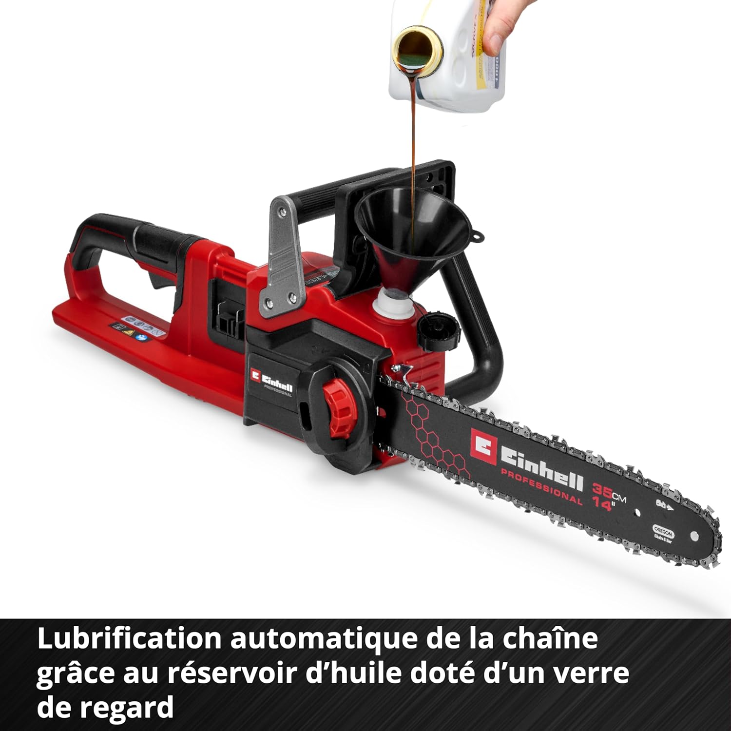 Einhell Professional Tronçonneuse sans fil GP-LC 36/35 Li- Solo Power X-Change (36V, Longueur de coupe 33cm, Vitesse de chaine 15m/s, moteur sans charbon) Livré sans Batterie ni Chargeur
