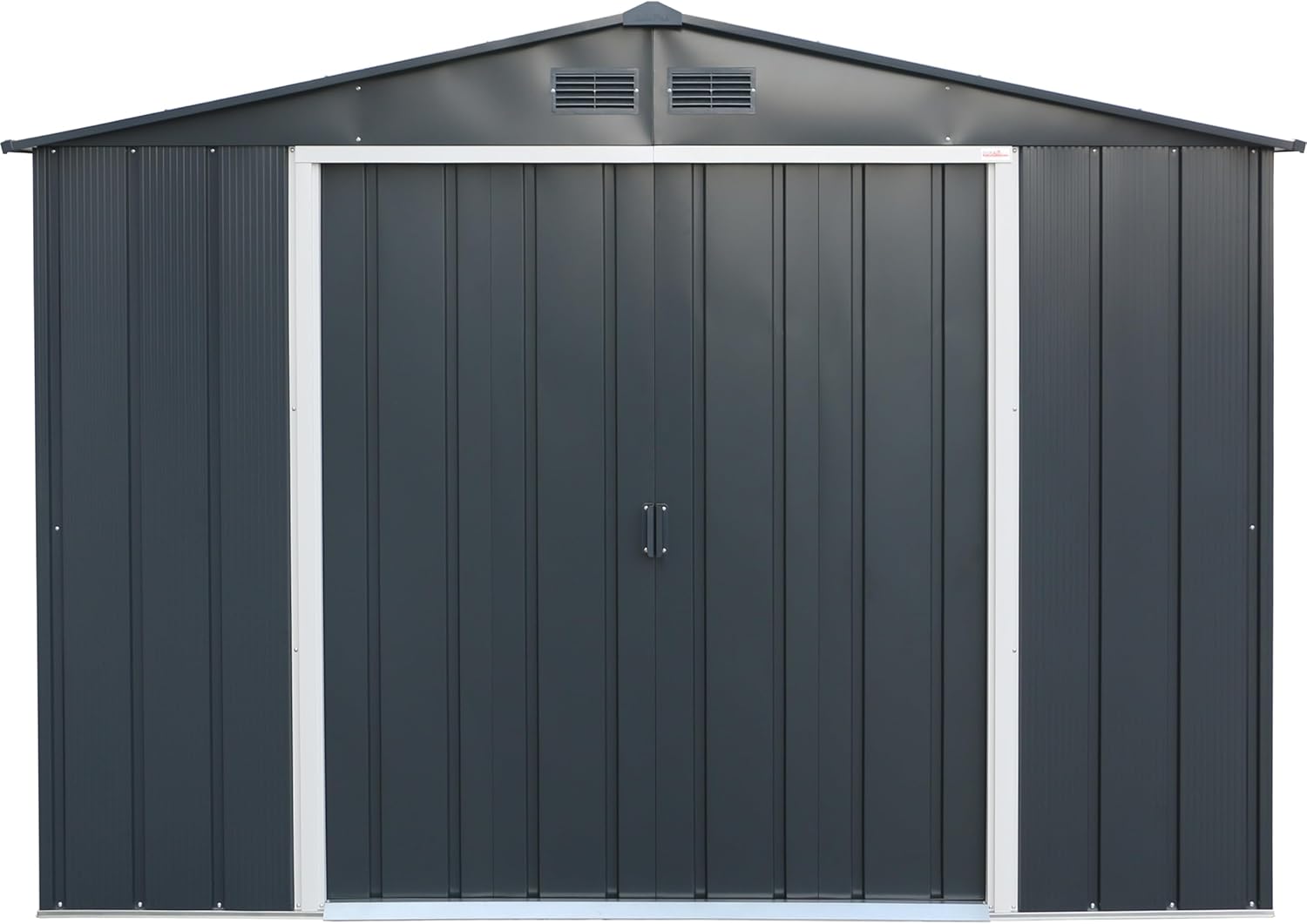 Duramax - ECO série - 10 x 8 (7,80 m²) - abri de jardin métal robuste, toit renforcé, anthracite
