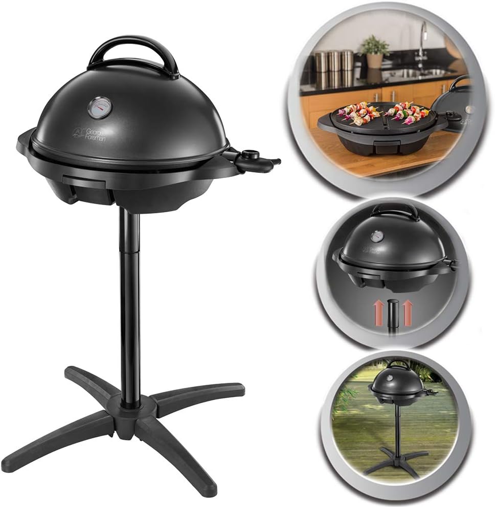 George Foreman - Barbecue 2 en 1 - 44,5cm - Électrique, grill avec bac à graisse, 2400W, 22460-56
