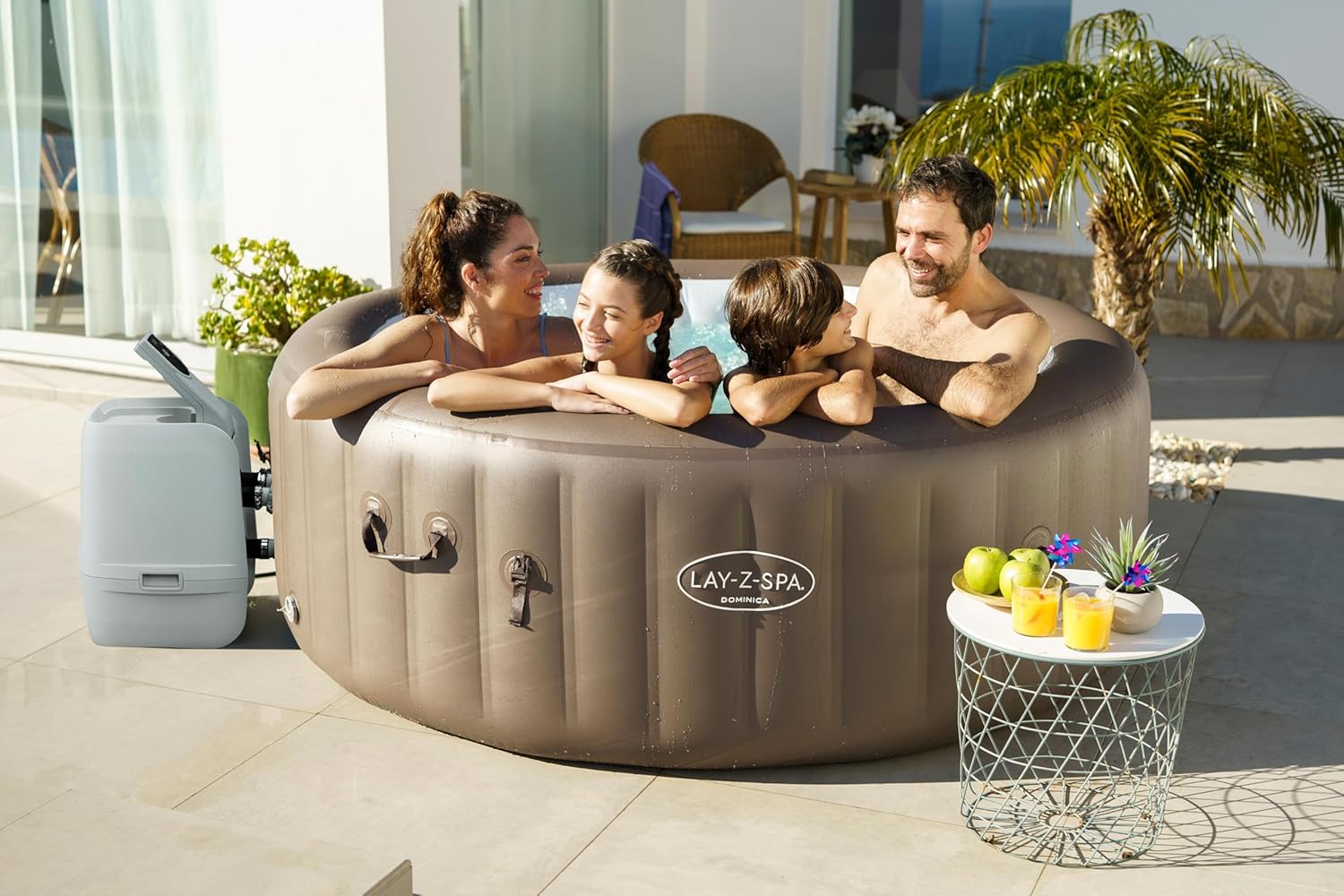Bestway - spa Dominica - 196x196x71cm - hydrojet, appli mobile