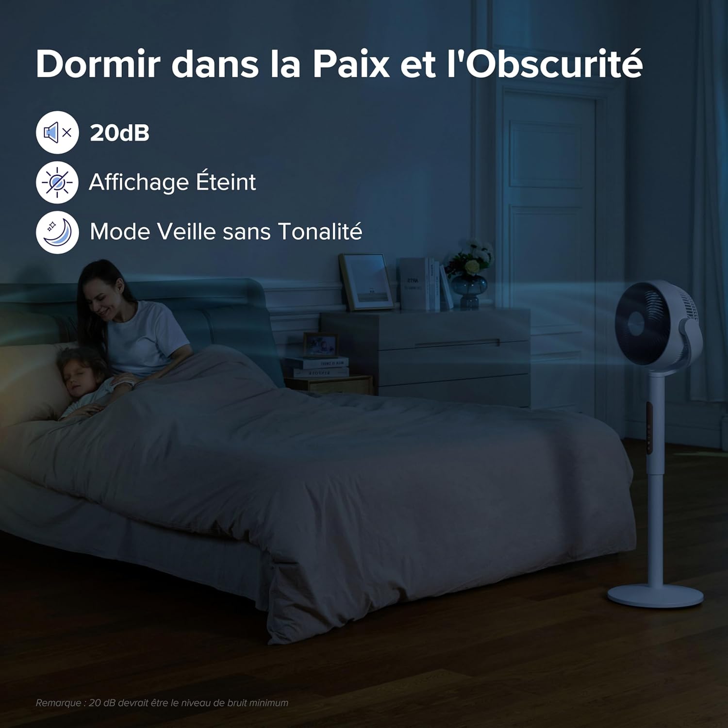 LEVOIT - ventilateur sur pied - réglable - silencieux, 2465 m³/h, 12 vitesses