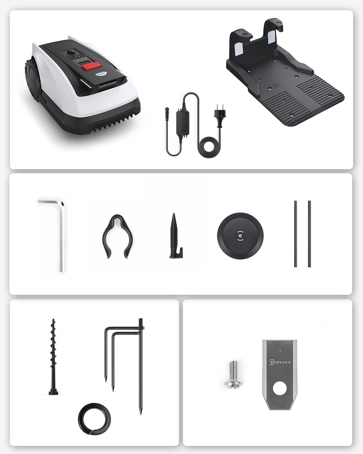 ECOVACS - Goat O800 série - 800 m² - RTK+Lidar, tonte précise, pente 45% - GOAT O800 RTK