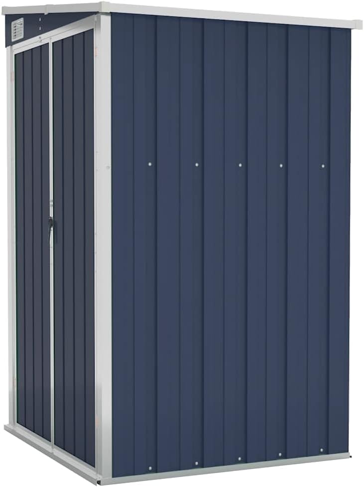 Générique Remise de Jardin Murale Anthracite 118x100x178 cm Acier,Structures extérieures, Cabanes & abris de Jardin,316219