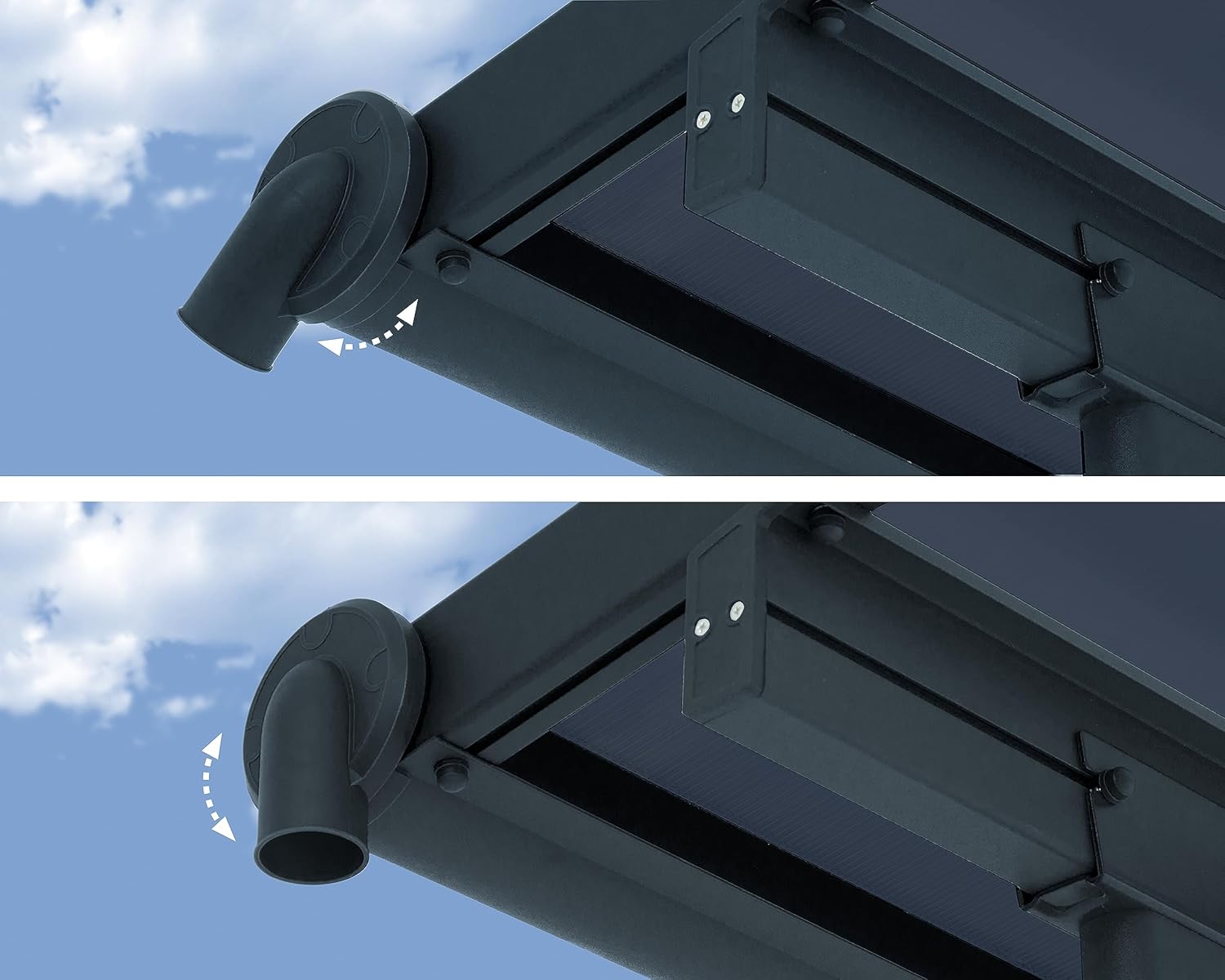 Palram - Capri série - 3x7m pergola adossée alu/polycarbonate, 21.8m², garantie 7 ans