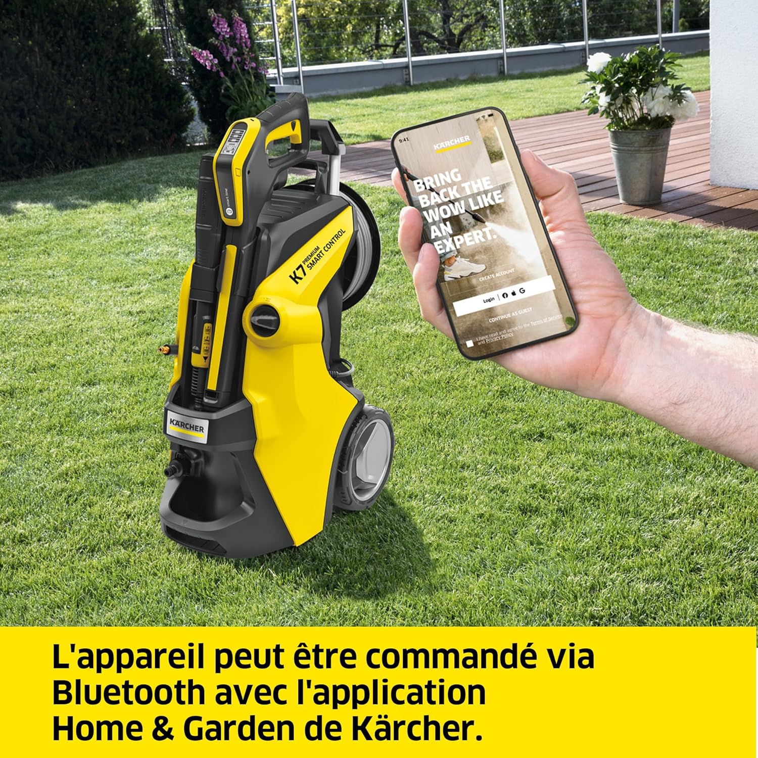 Kärcher - K 7 Premium Smart Control - 17,7 kg - 180 bar, 600 l/h, lance multi-jets, Rotabuse