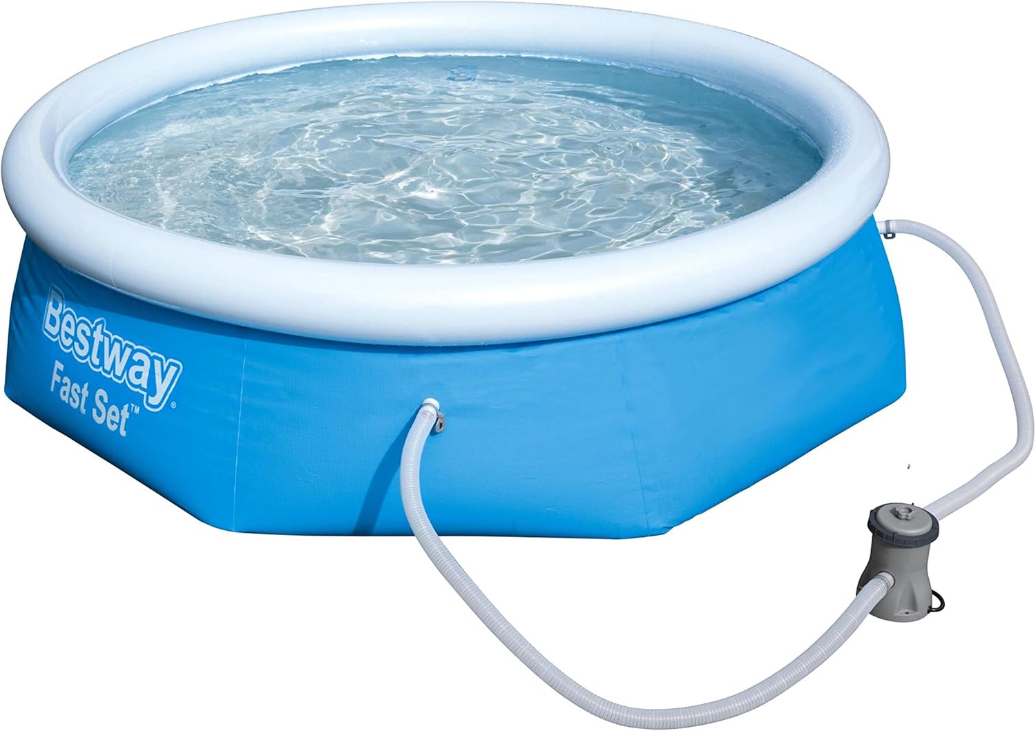 Bestway Kit de piscine Bleu 244 x 244 x 66 cm 2300 L 57268