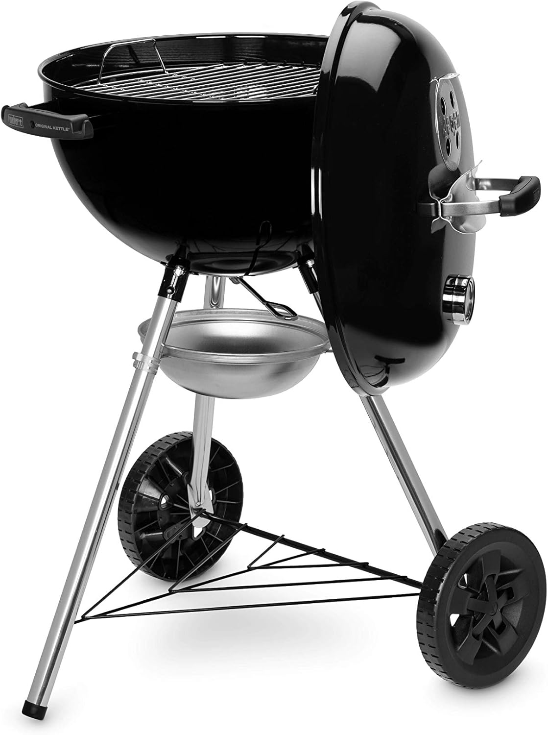Weber - Original Kettle série - 47 cm - acier émaillé, nettoyage One-Touch, thermomètre, trépied, noir E-4710