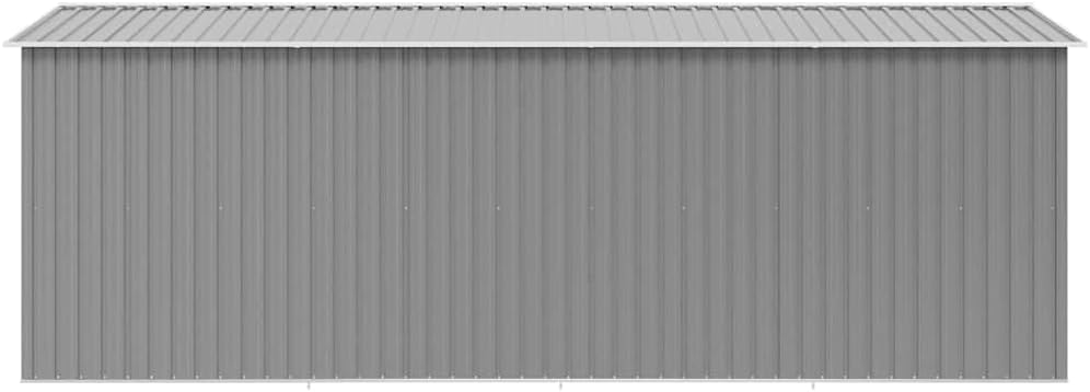 vidaXL Abri de Jardin 257x489x181 cm Métal Gris Terrasse Patio Cabane à Outils