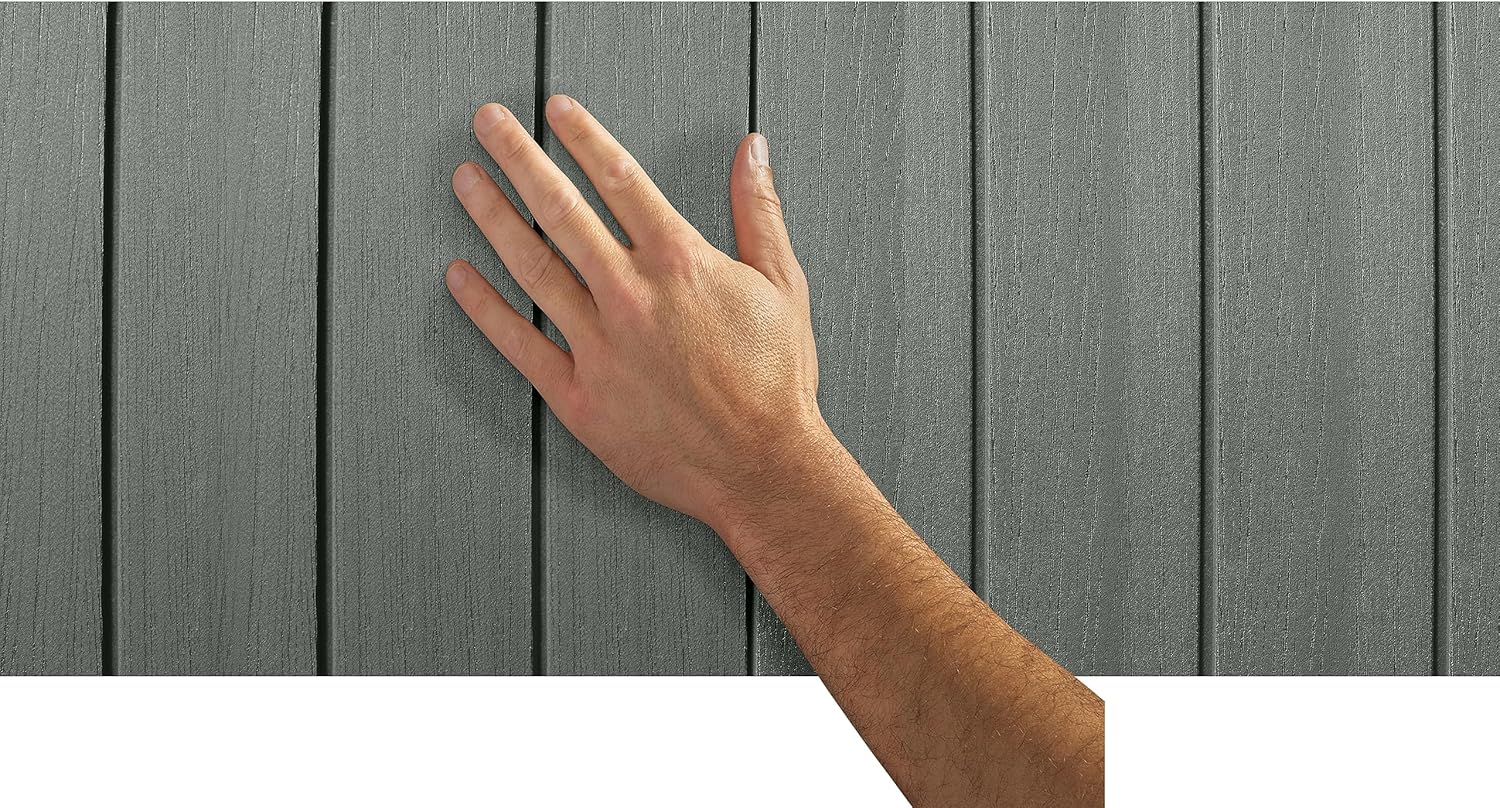 Keter - Darwin 6x4 - 190x122x221 cm - effet bois, vert sauge, 2,2 m²