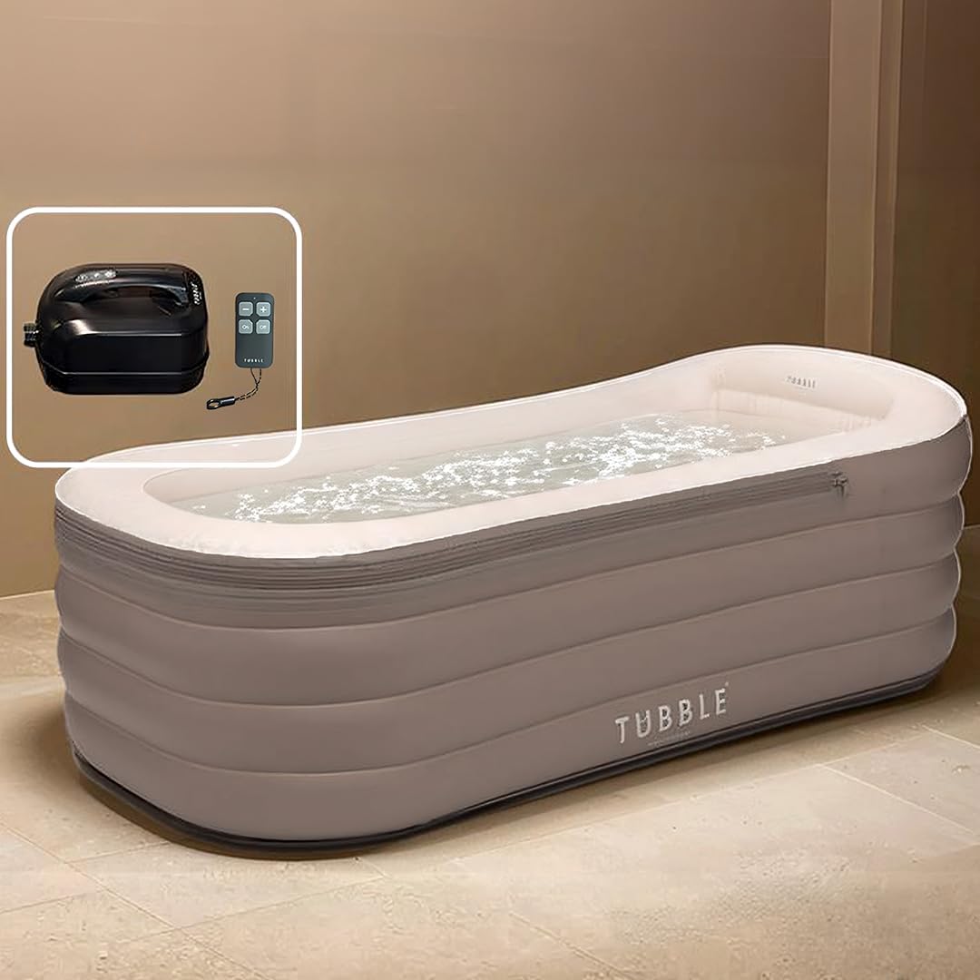 Tubble - Cuzi Spa Ambient Taupe - 255 L - Spa gonflable, massage bulles