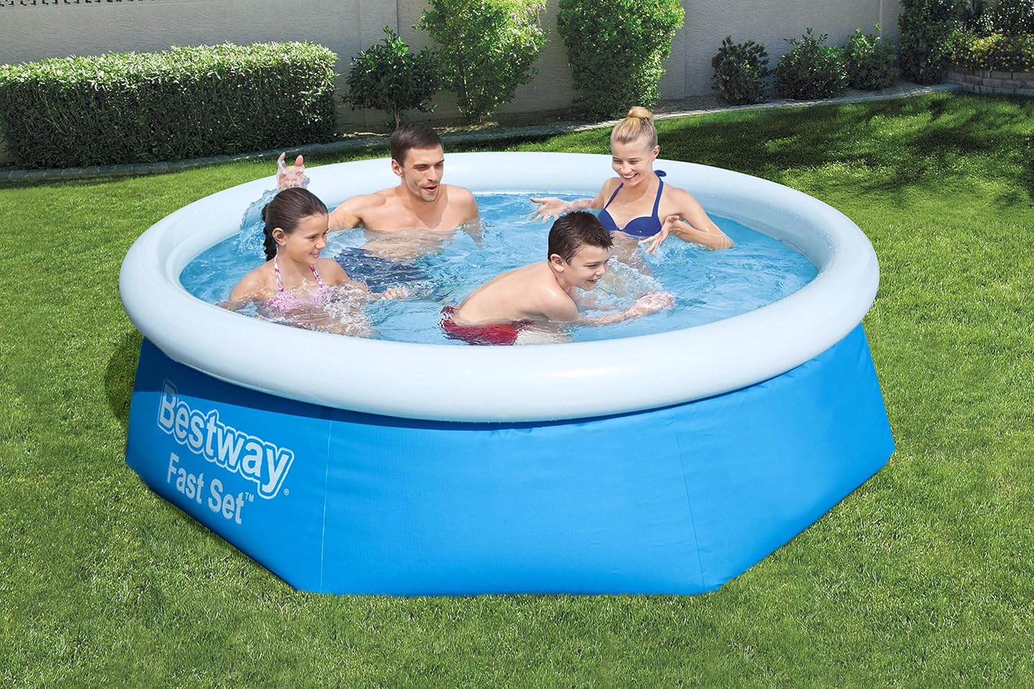 Bestway Kit de piscine Bleu 244 x 244 x 66 cm 2300 L 57268