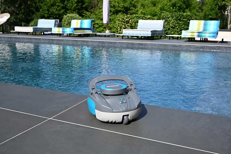 Bestway - Cristal - 10 m² max - robot piscine rechargeable, fond plat