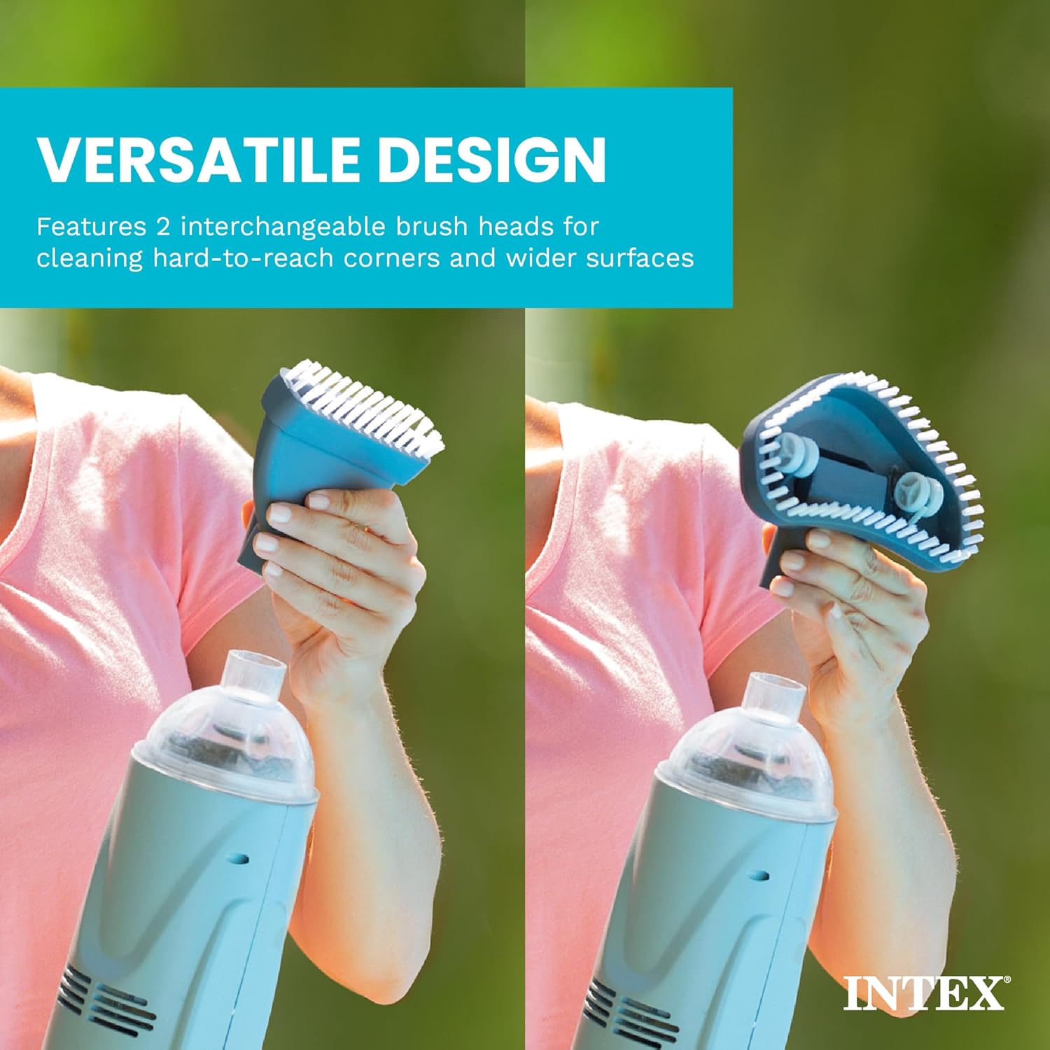 Intex - aspirateur à main rechargeable - gris - fonctionnalité pool cleaning - 28620EP