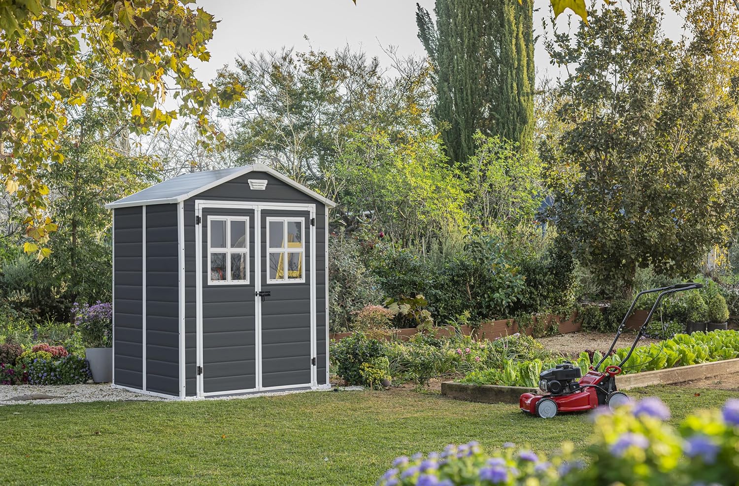 Keter - Abri de jardin Premium, résine, 185x152x226 cm, anthracite - 12-938205