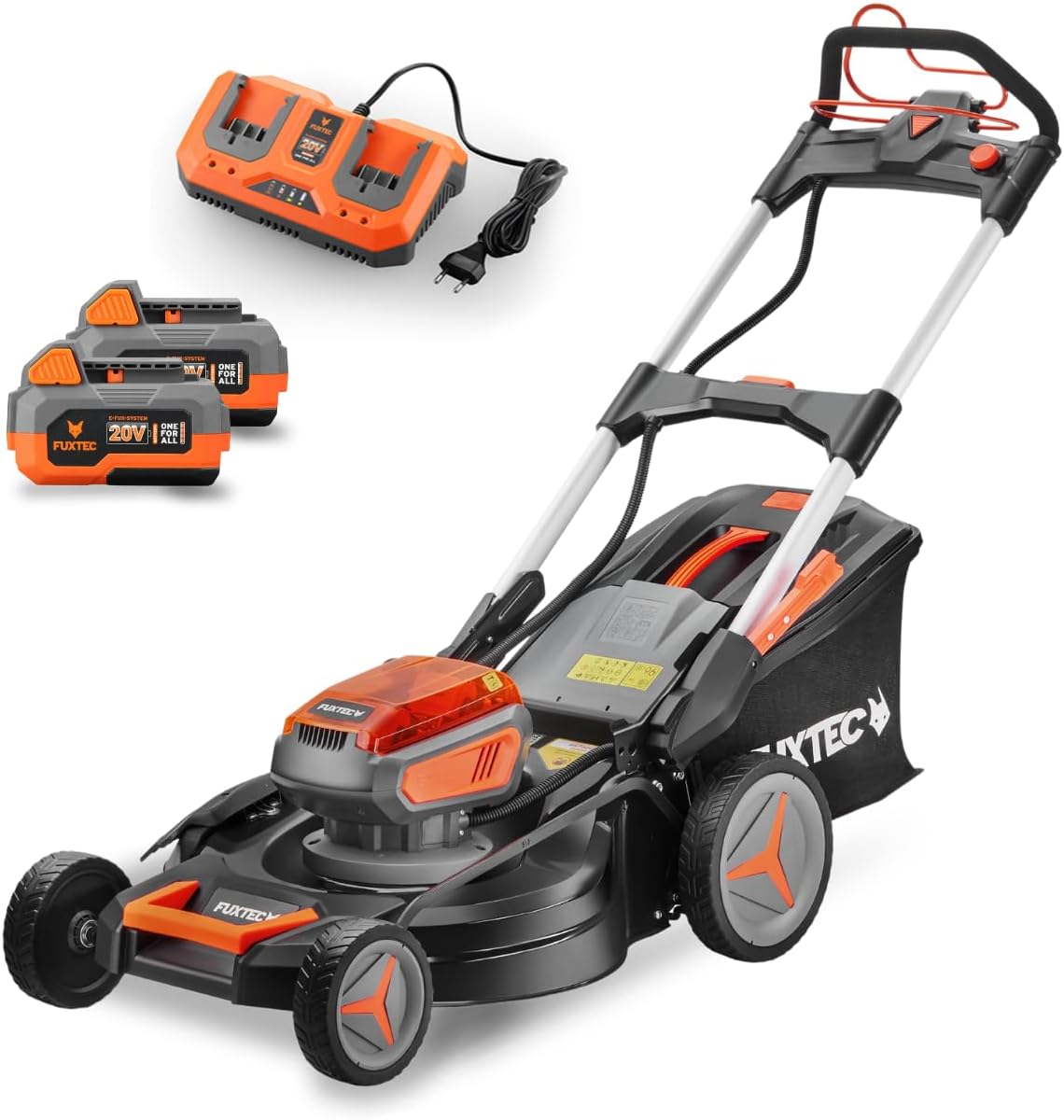 FUXTEC - tondeuse autotractée 51cm, 40V, mulching, 50L E2RM51