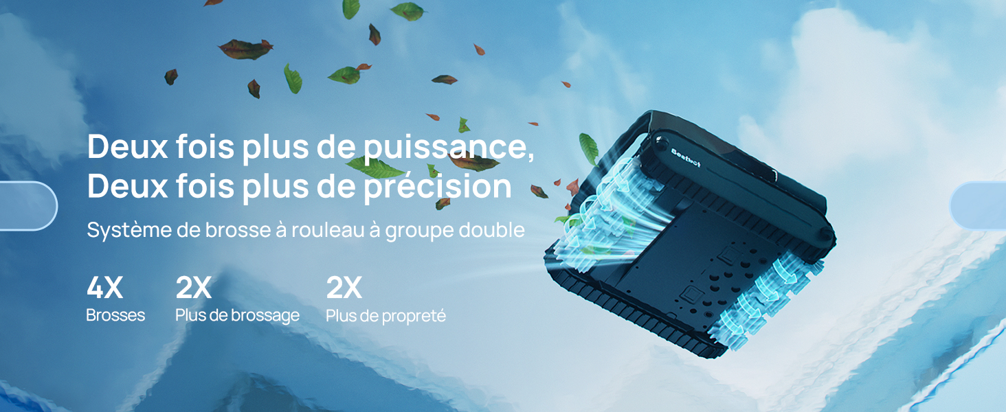 à poils bleus, offrant un nettoyage 4 fois plus profond, 2 fois plus d'élimination de la plaque dentaire et 2 fois plus de caractéristiques de gencives plus saines sur fond bleu