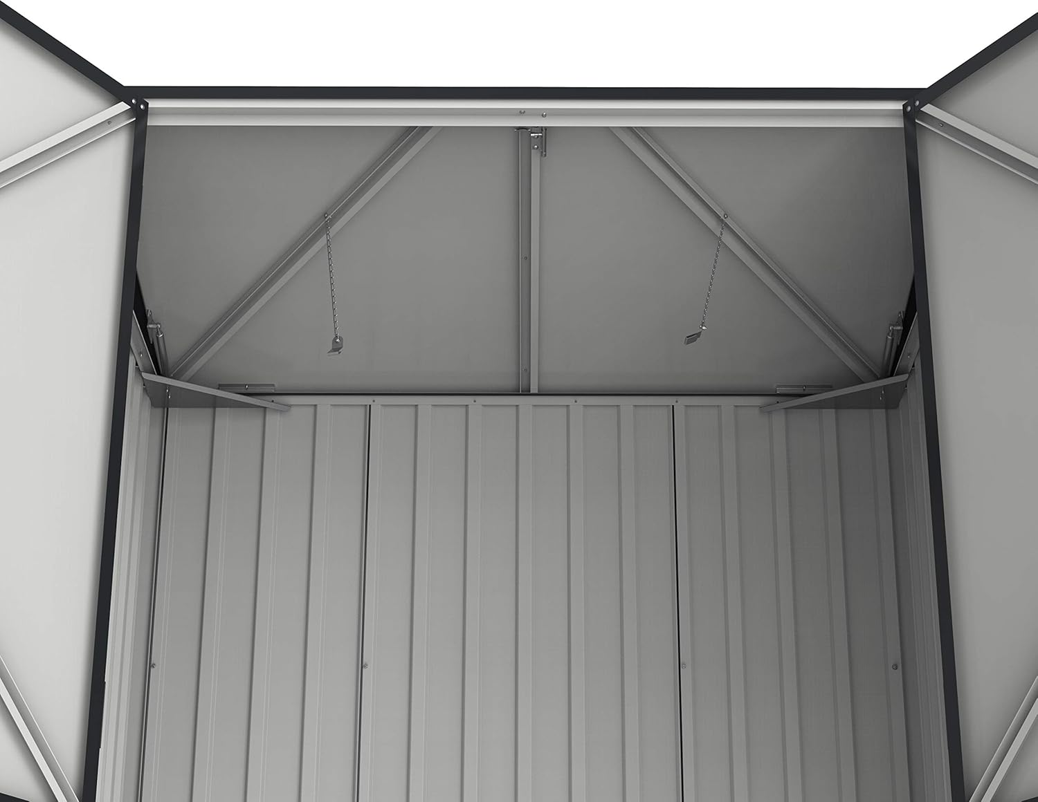 Duramax - abri poubelles double - 154x96x131 cm - métal verrouillable