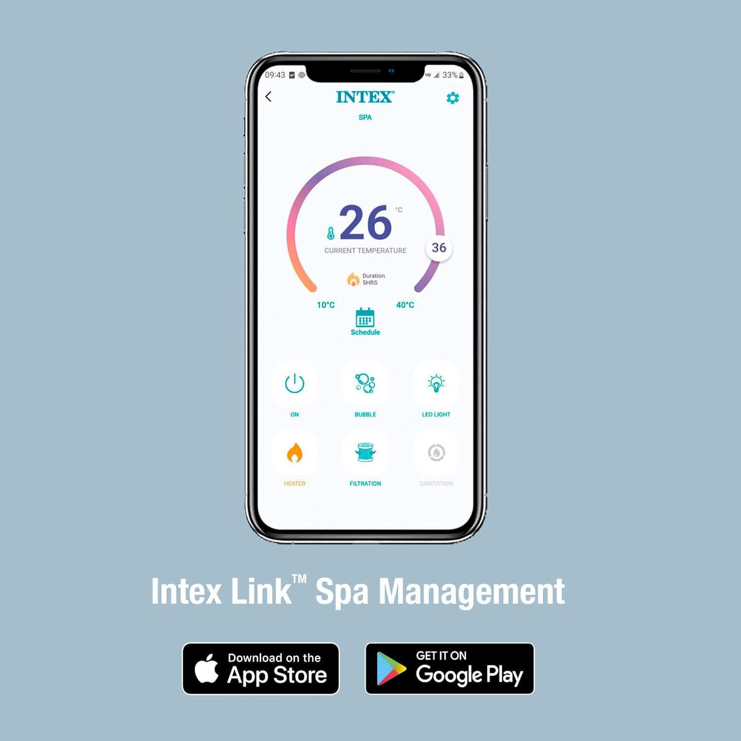 Intex - Pure Spa Baltik 6 places - spa gonflable - 28442NP