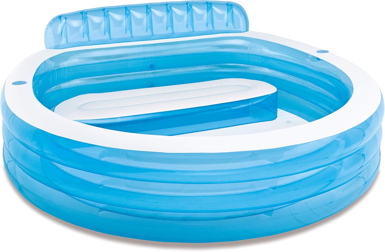 Intex 57190EP Swim Center Family Lounge Piscine Ronde Gonflable Bleu 90 x 86 x 31 cm