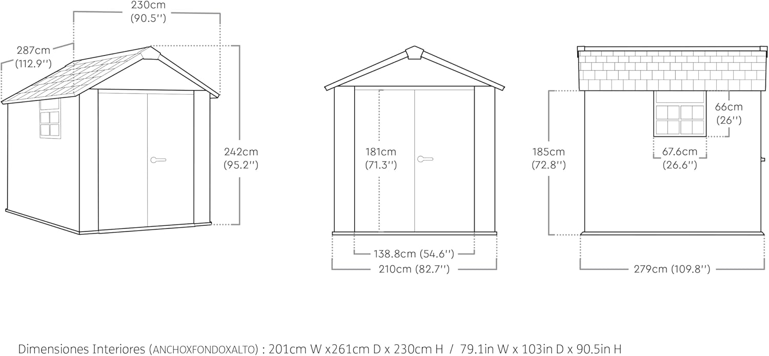 KETER - Abri de Jardin Oakland 759-6 m²