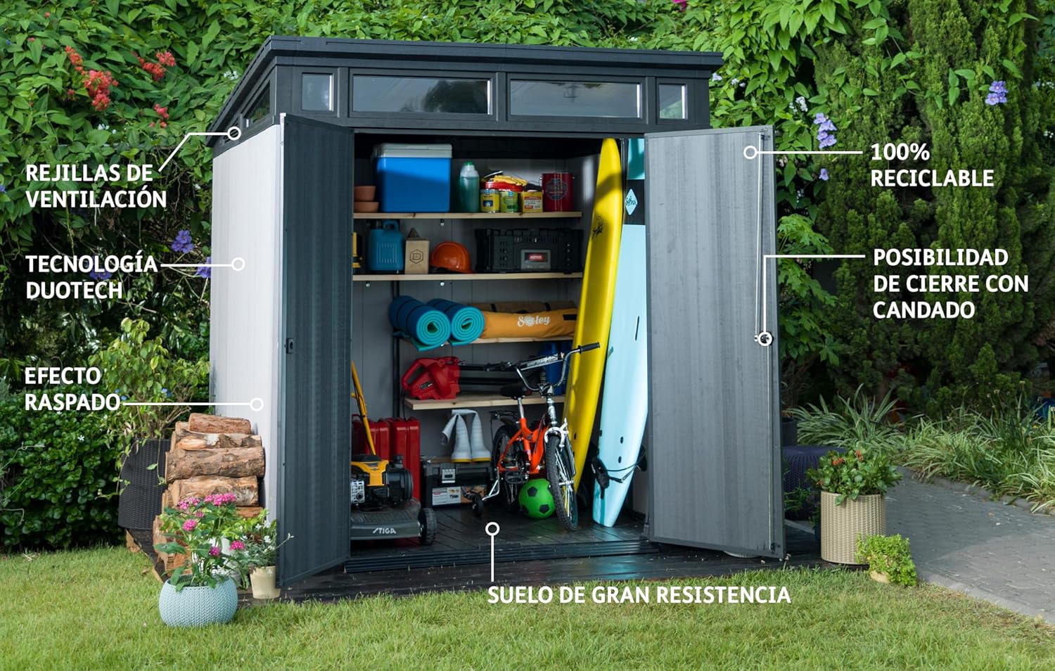 KETER Abri de Jardin en résine - Artisan 77-4,7m2