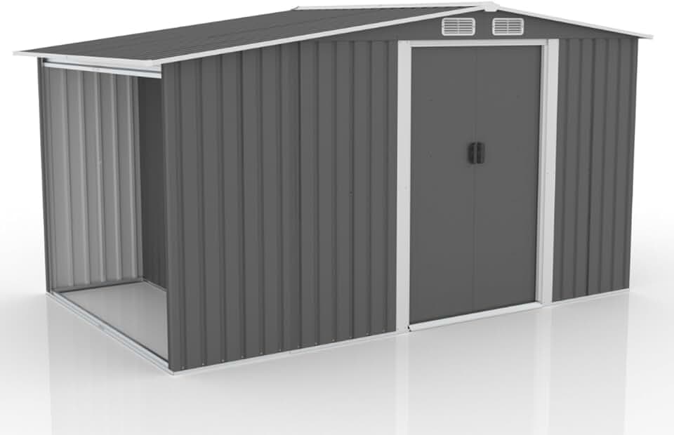 Concept Usine - Vosges - abri jardin 6.87m² métal robuste, abri bûches