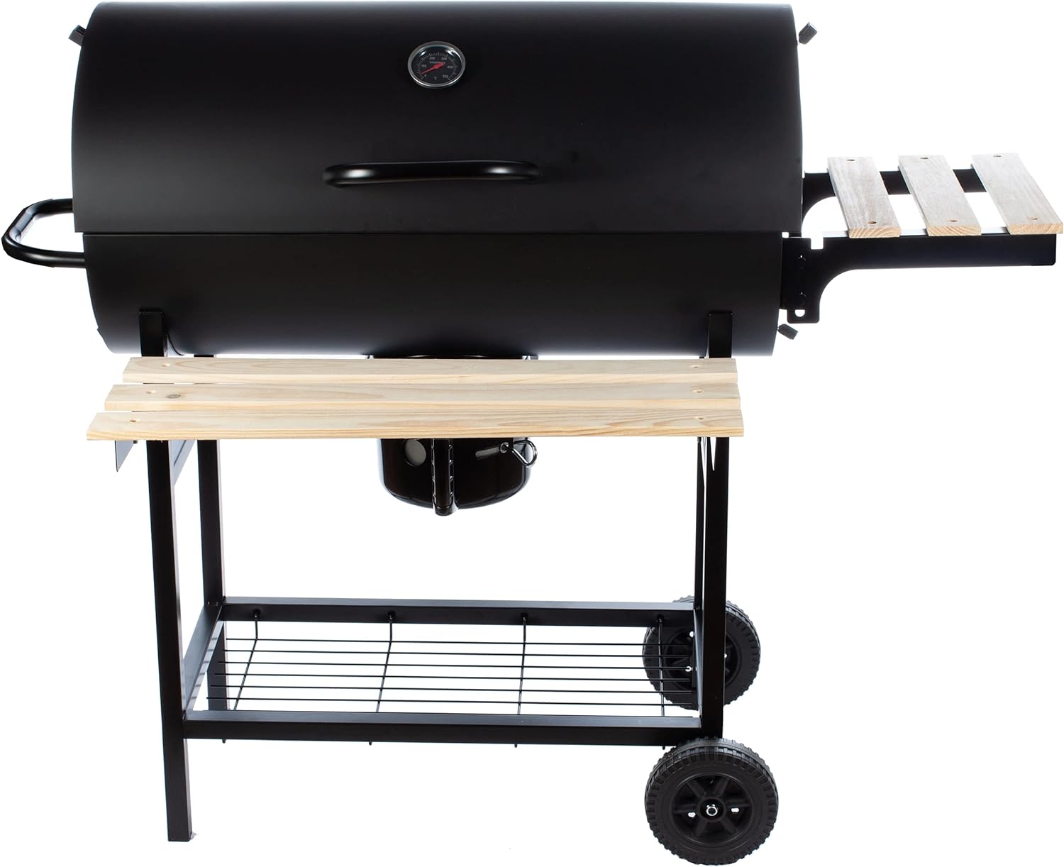 GrillMaster - BigBend série - barbecue rond jardin, charbon, étagères, GM2020