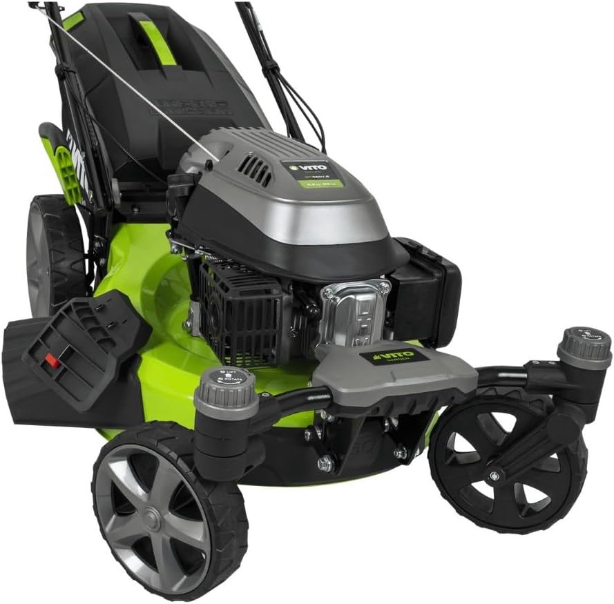 VITO - tondeuse thermique série Pro - 508mm - 6,5CV 196cm³, 6 hauteurs, mulching, éjection, 2000m²