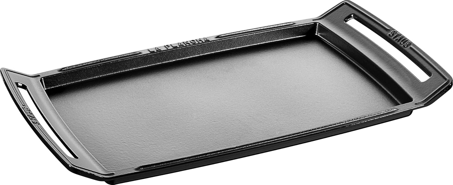 Staub - Plancha Fonte Noire - 38x25 cm - Rectangulaire, Durable