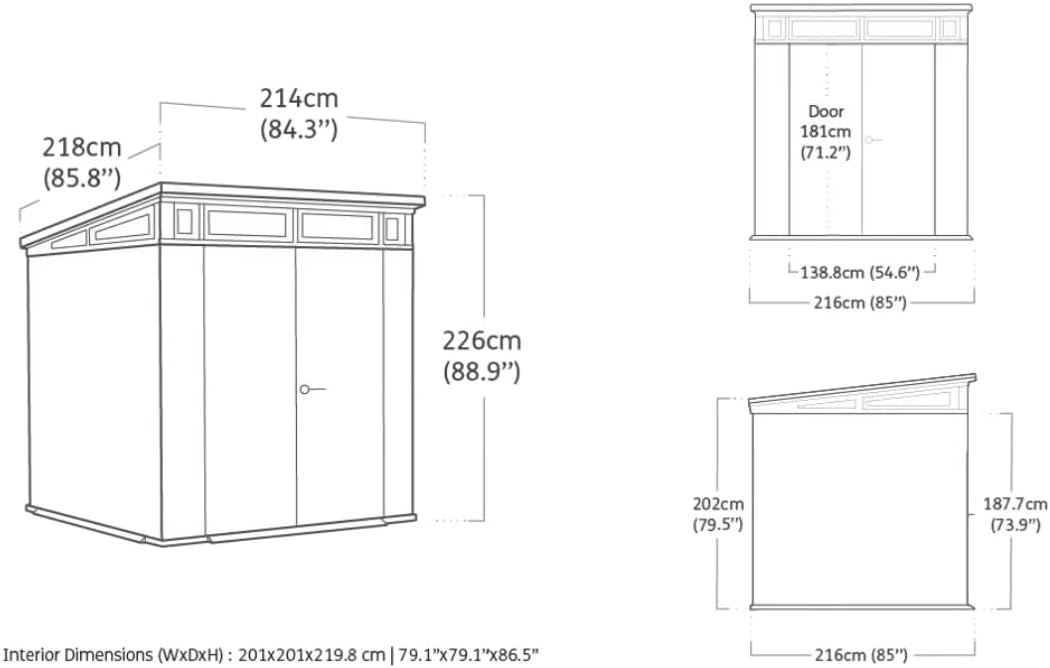 KETER - Abri de Jardin Cortina 757-4,5 m²