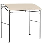 Outsunny Abri pour Barbecue, Tonnelle de Jardin 215 x 150 x 220 cm en Métal avec Crochets, Tonnel...