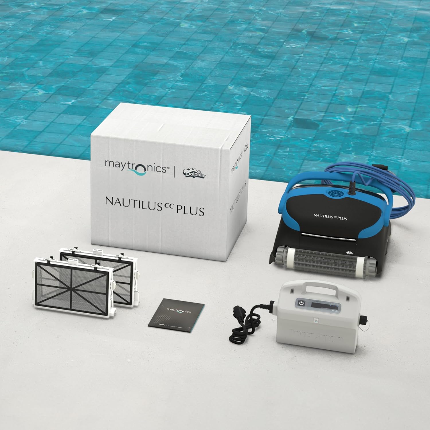 Dolphin - Nautilus CC Plus - 12m - robot fond et parois, double filtration, programmateur, planification intelligente