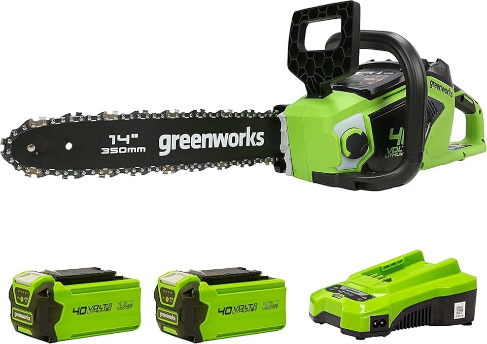 Greenworks - tronçonneuse sans balais 14