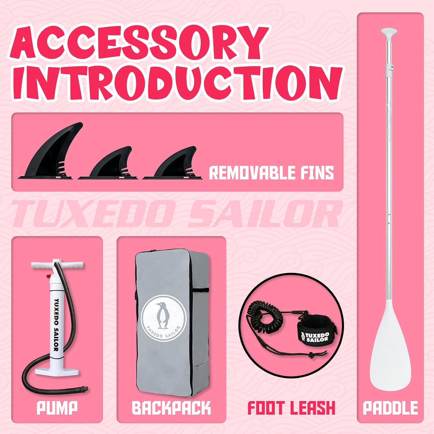 Tuxedo Sailor - SUP gonflable adulte - Accessoires inclus - robuste