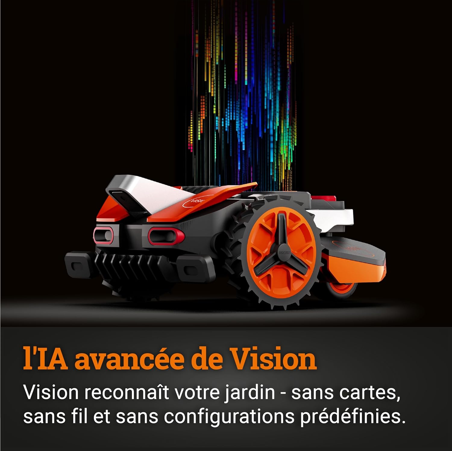 WORX - Landroid Vision série - 600 m² - caméra 4K, IA, multizone WR206E.1