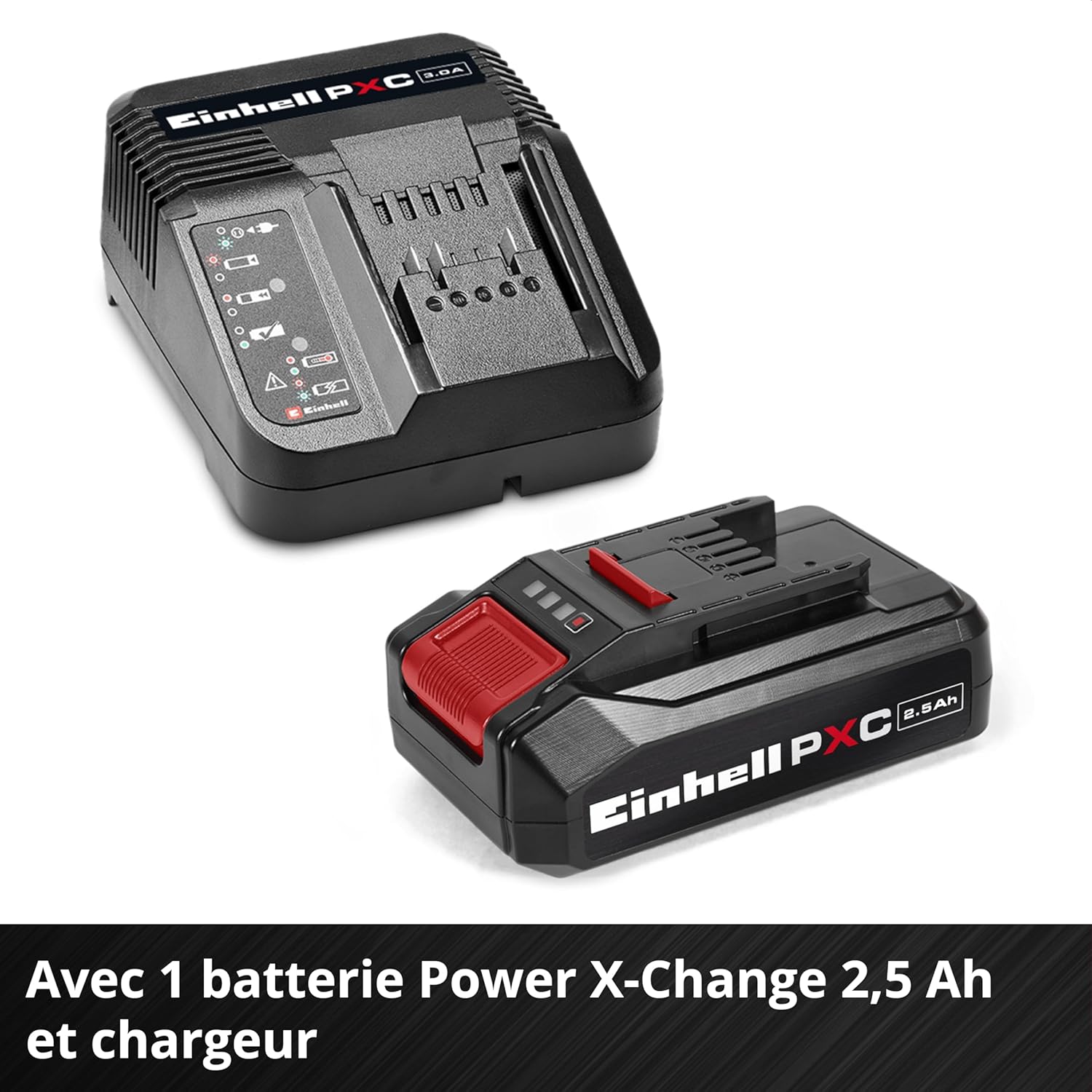 Einhell - tronçonneuse GE-LC 18/25-1 Li - 23 cm - 18V, 2,5Ah, lubrification auto, kit complet, GE-LC 18/25-1 Li