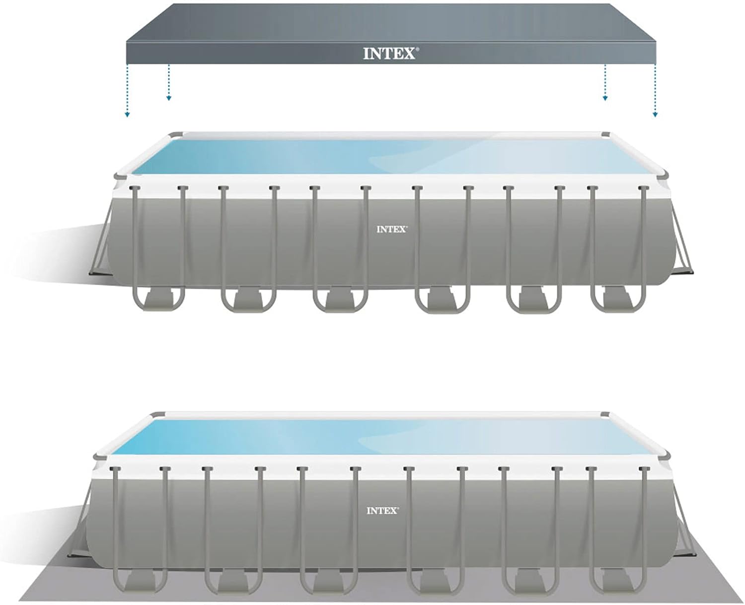 Intex 24Ft X 12Ft X 52In Ultra XTR Rectangular Pool Set