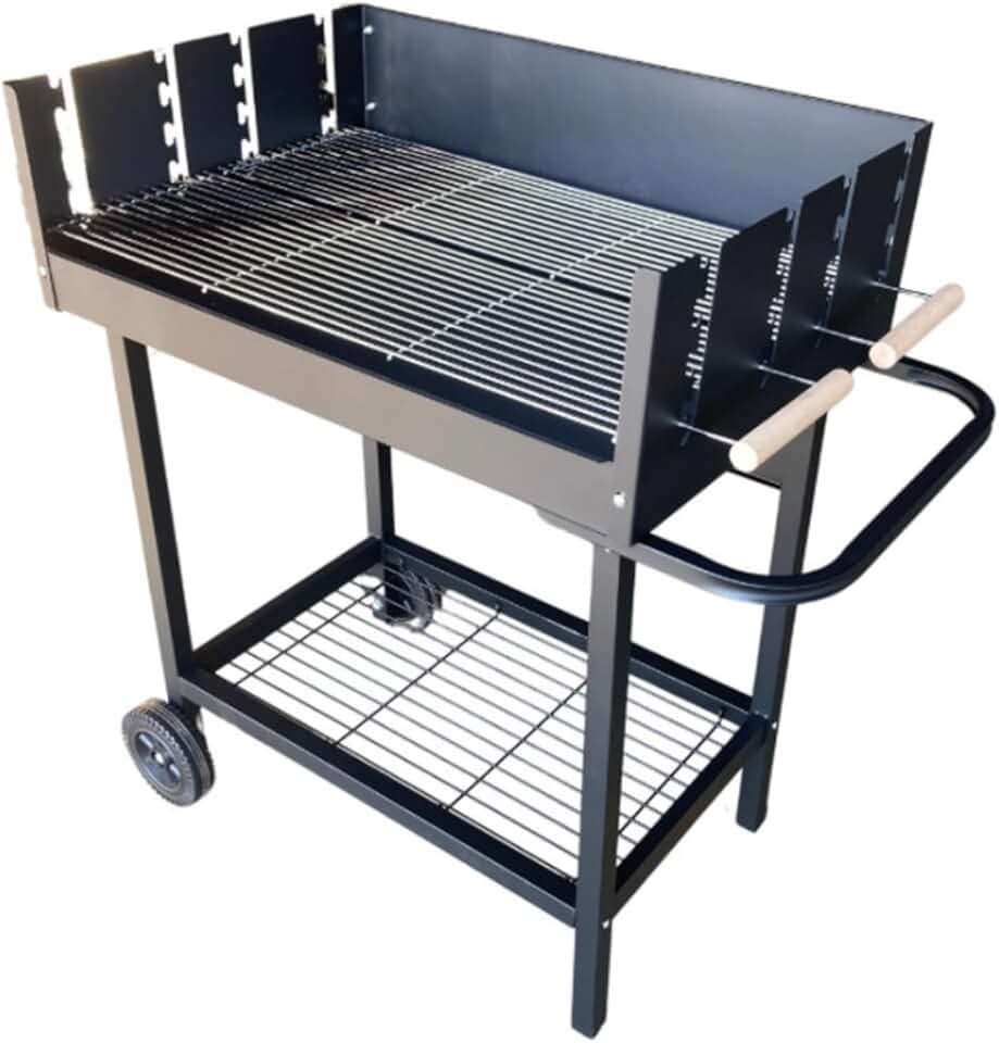 Cook'in Garden - Serena - XXL - Barbecue charbon acier, grille réglable