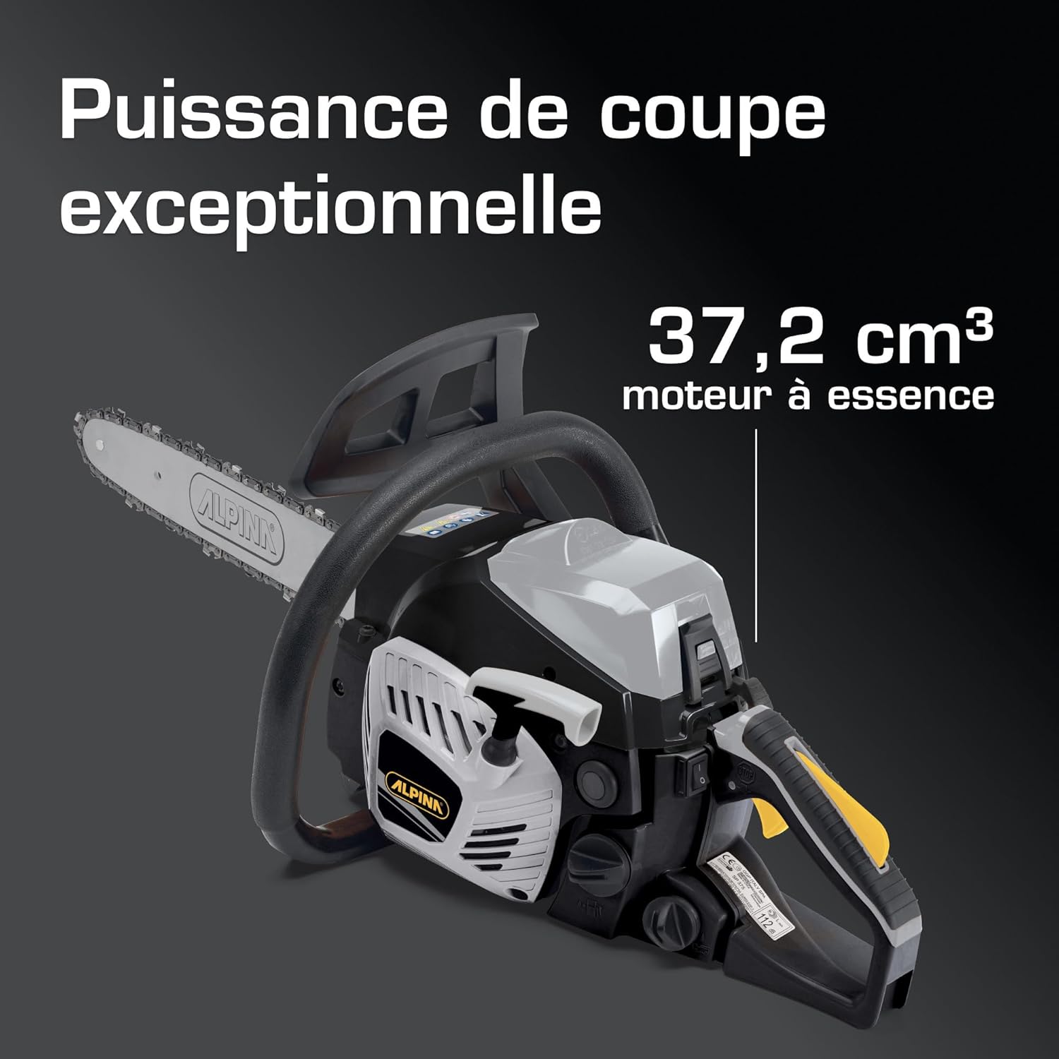 Alpina – ACS 39 – 37,2 cc – 35 cm – démarrage facile, pompe automatique