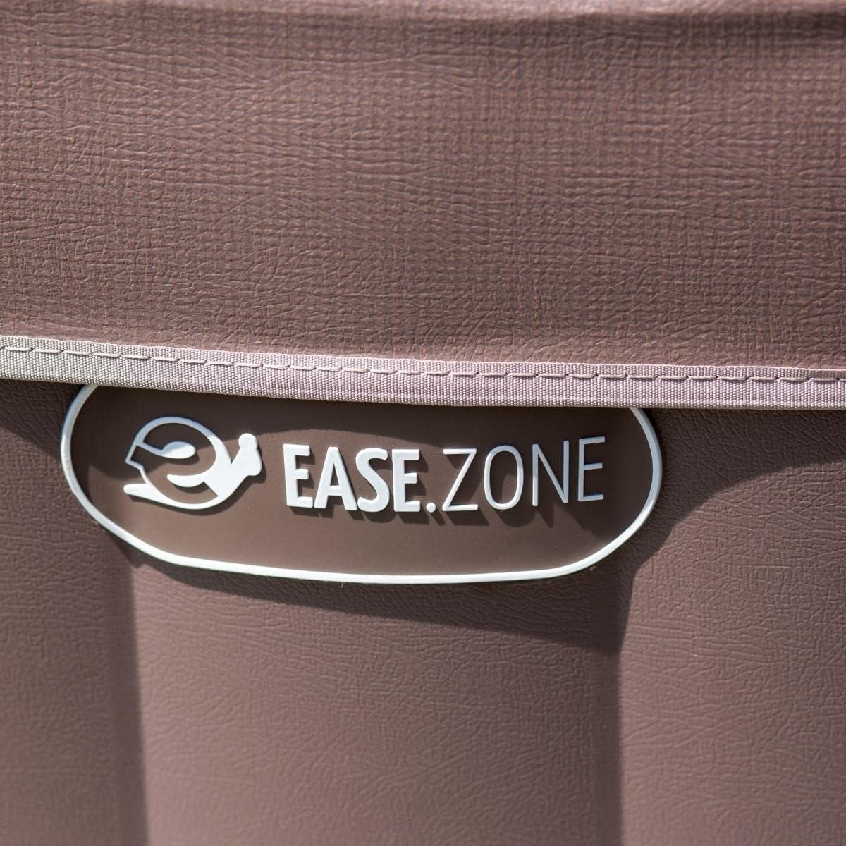 EASE.ZONE Spa hydromassage Gonflable Chauffant 4-6 Personnes 185 x 65 cm Pompe Super silencieuse intégrée, Marron