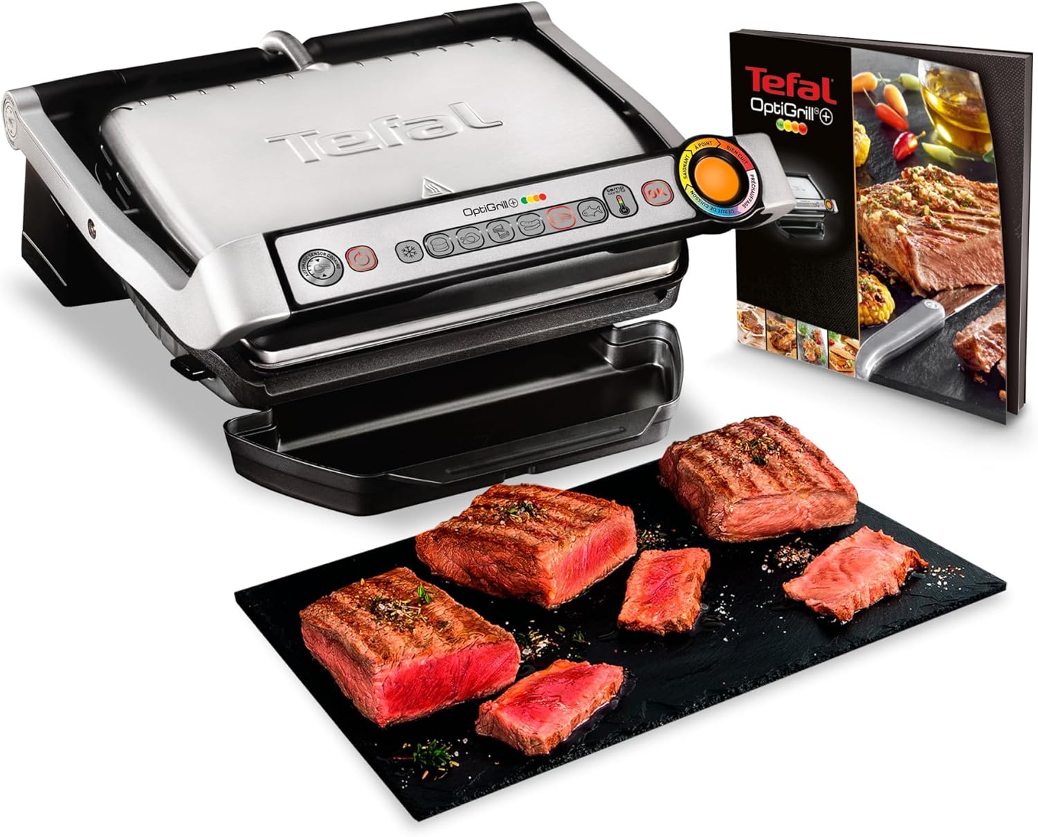 Tefal - Optigrill+ série - 4 personnes, 6 programmes, mode manuel - GC712D12