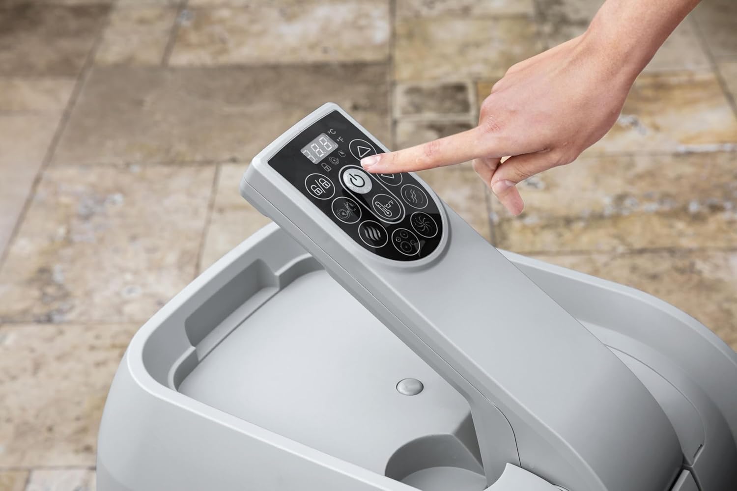 BESTWAY Spa Gonflable carré Lay-Z-Spa Majorca Hydrojet Pro 4-6 Personnes