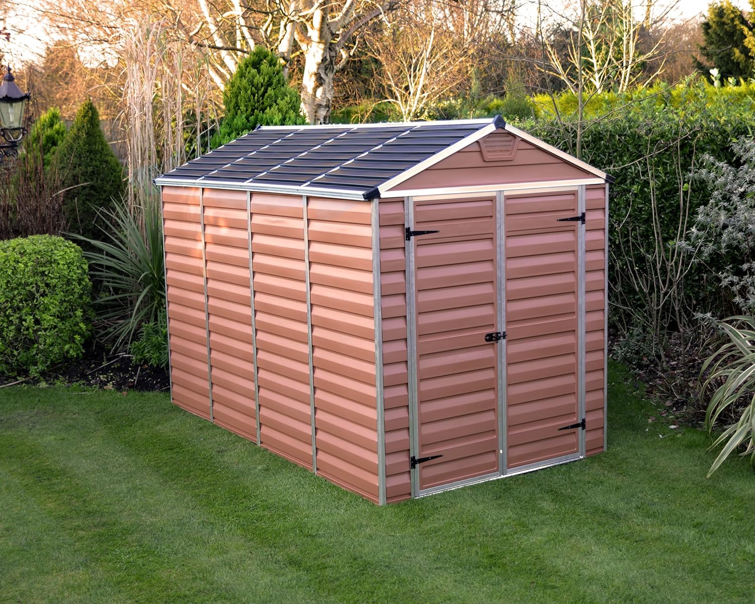 Canopia by Palram Abri de jardin en Kit Skylight 5.6m², Cadre en aluminium, panneaux en polycarbonate, Ambre