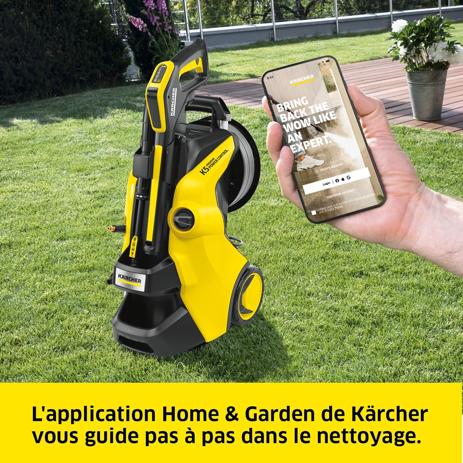 Kärcher - K 5 Premium - 12,5 kg - 145 bar, 500l/h, 40m²/h, accessoires
